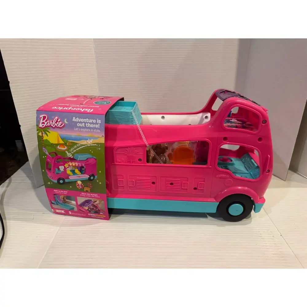 Fisher-Price Little People Barbie Little Dream Camper RV Playset  Music Lights